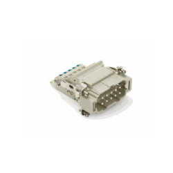 Insert HE, Quick Connection à ressort, mâle, 10 pin, 16A, Polycarbonate, 10B 